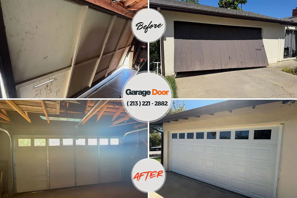 Before and after: garage door repair near me Arden on the Severn